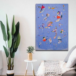 Wallity 70100KANDINSKY033 Vasili Kandinsky Lienzo Decorativo Multicolor 70 x 100 cm